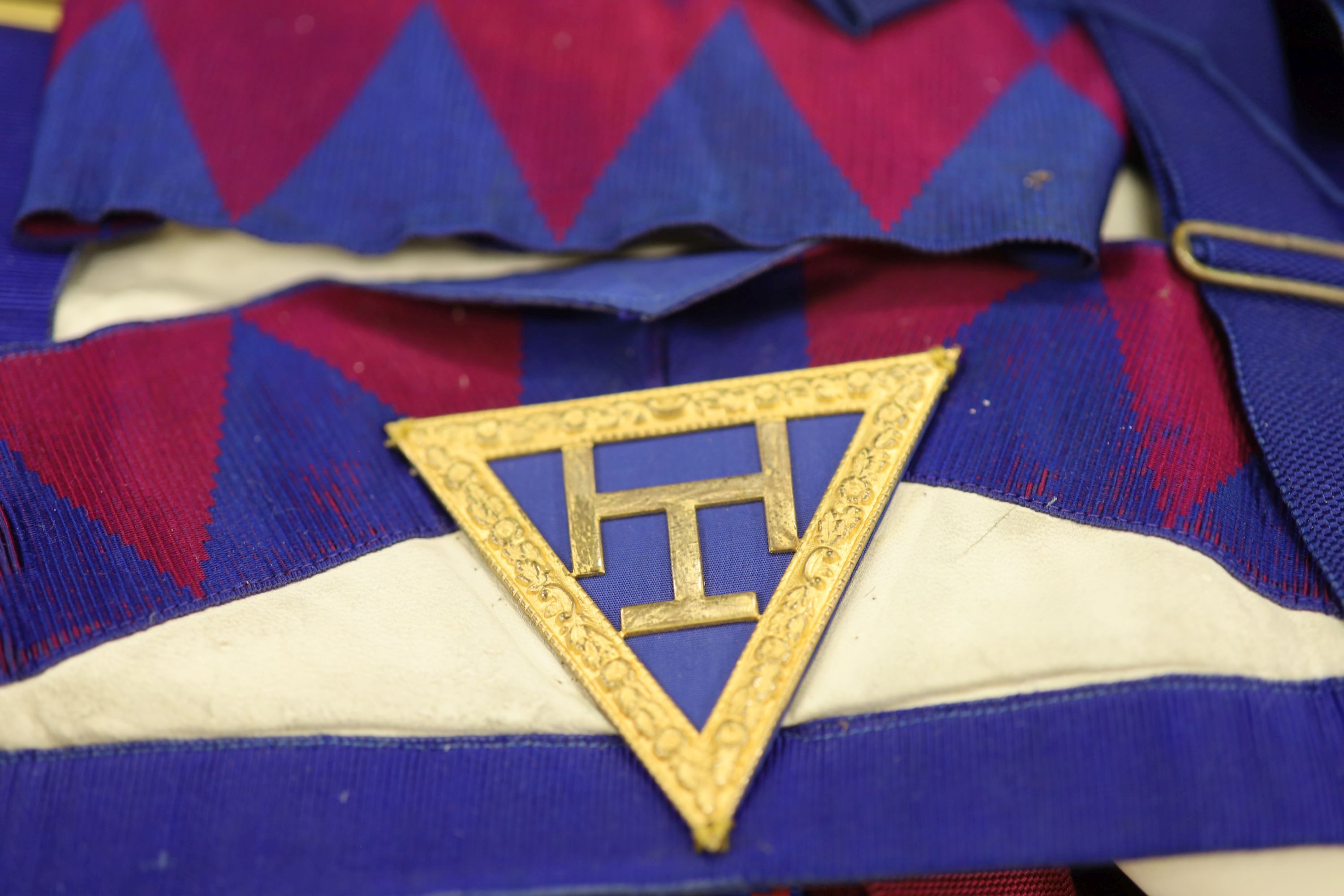 A large collection of Masonic aprons and sashes for London, etc.